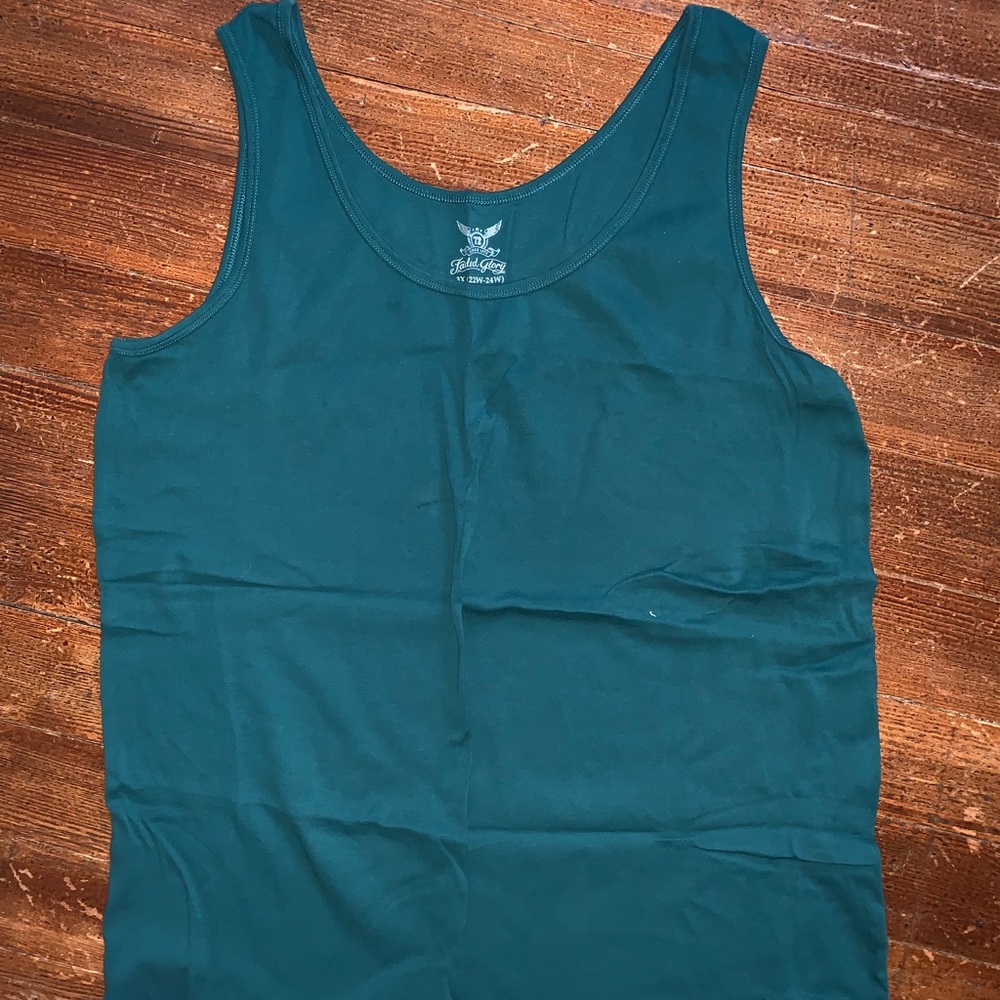 Faded Glory Dark Green Tank Top